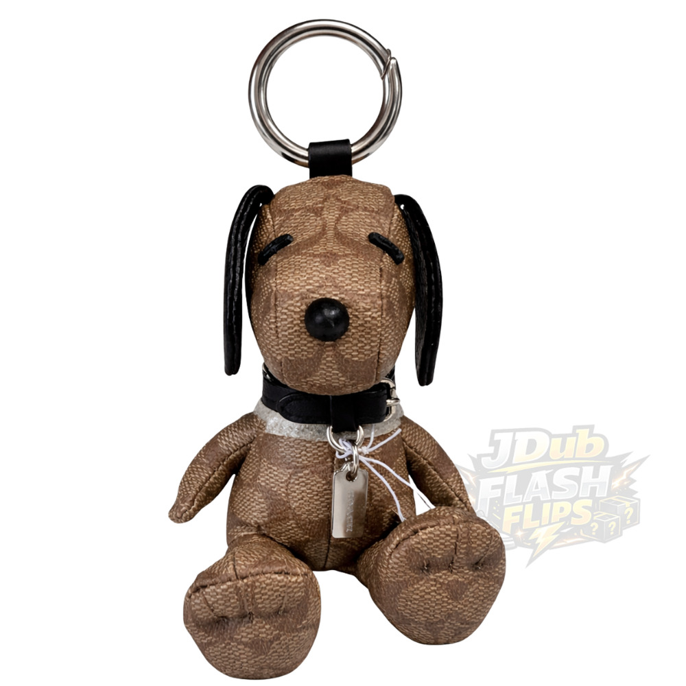 Authentic COACH Snoopy Signature Collection Key Fob Bag Charm 5401 – NWT 2021